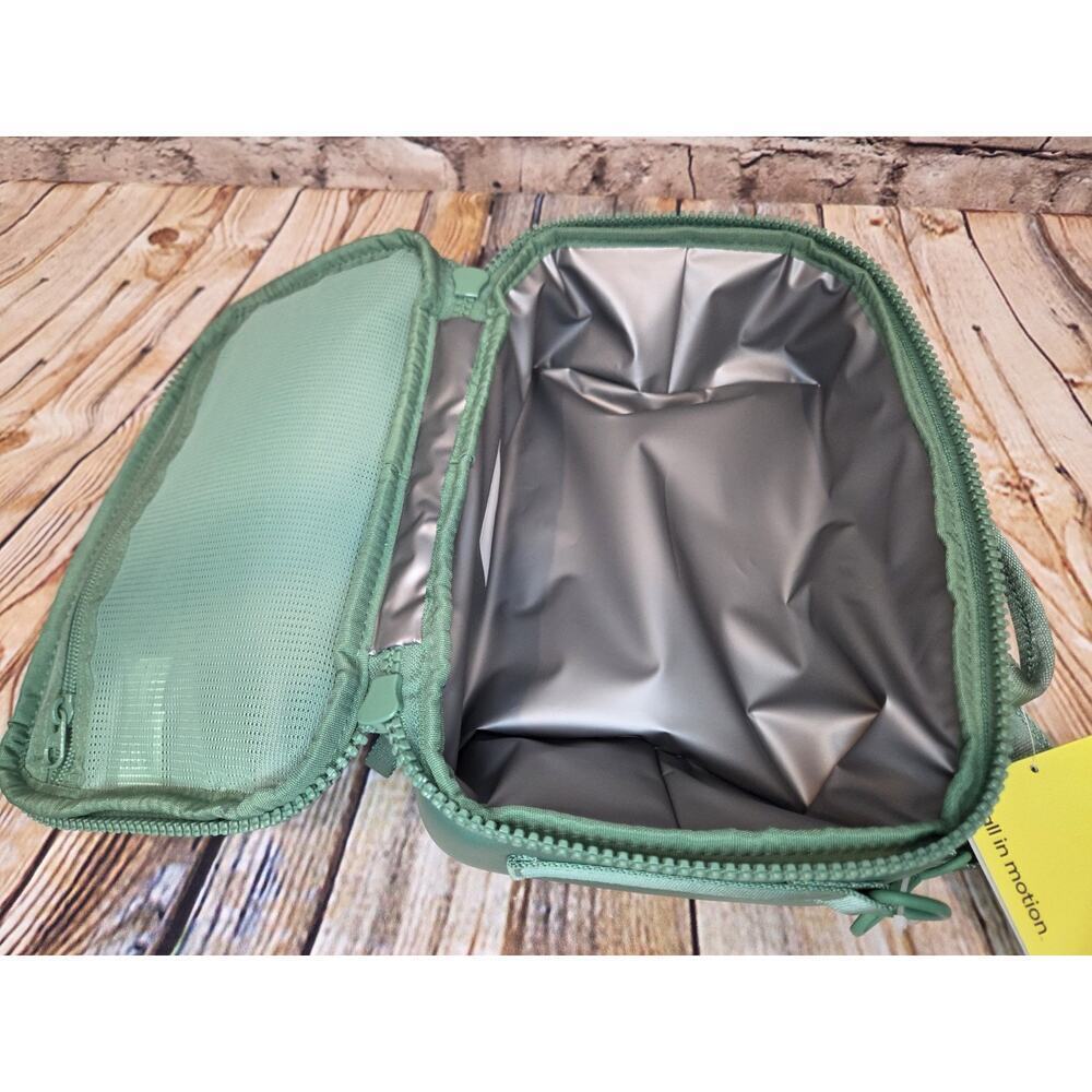 All In Motion Green Soft Lunch Box Shoulder Strap Pockets - Picture 4 of 4